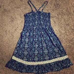 Girl 7-8 spaghetti strap cross back dress